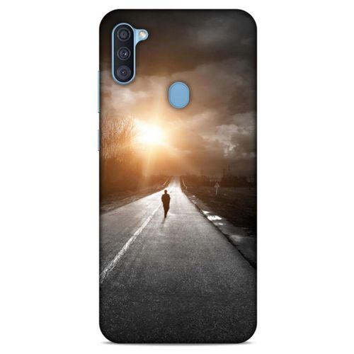 Samsung Galaxy A11 Kılıf Depresyon (38) Neo Hybrid Kılıf Yeşil Kırmızı Mor