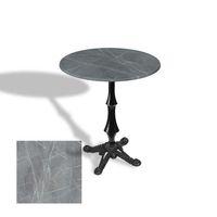 Dockers Çipa 1012 Döküm Ayak Yuvarlak Masa Çap 60cm - (Werzalit, Wermodin ve Allzalit Tabla) - Light Temperado