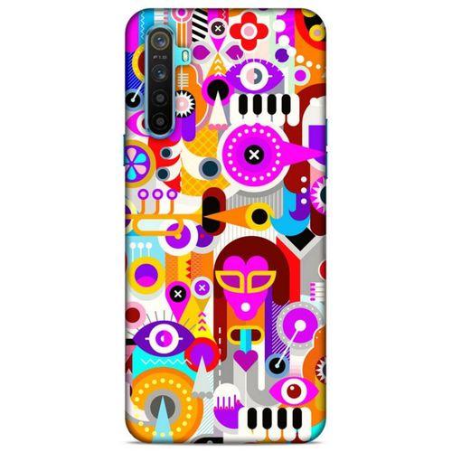 Lopard Oppo Realme 6i Uyumlu Kılıf Soyut Sanat (20) Desenli Koruyucu Kılıf