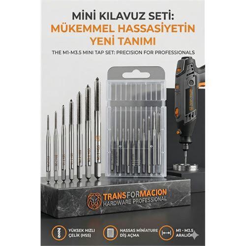 Dieter Wolff Serisi | 10'lu HSS Kobalt Mikro Kılavuz Seti (M1-M3.5) 723037