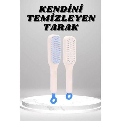 Silikon Yumuşak Sıkı Dişli Sihirli Geri Çekilebilir Tarak Kendini Temizleyen Saç Fırçası