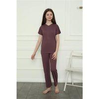 Kız Çocuk Penye Pijama Takım Mürdüm