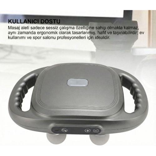 8 Başlıklı Şarjlı Isıtmalı Masaj Aleti