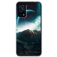 Oppo A55 Kılıf HD Desen Baskılı Arka Kapak - Uzay Gökyüzü
