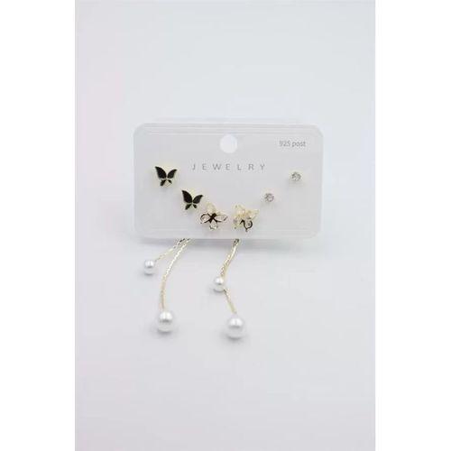 Çoklu Set Küpe - Altın