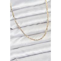 CM 14K Gold Renk Lazer İnce Zincirli Kadın Kolye