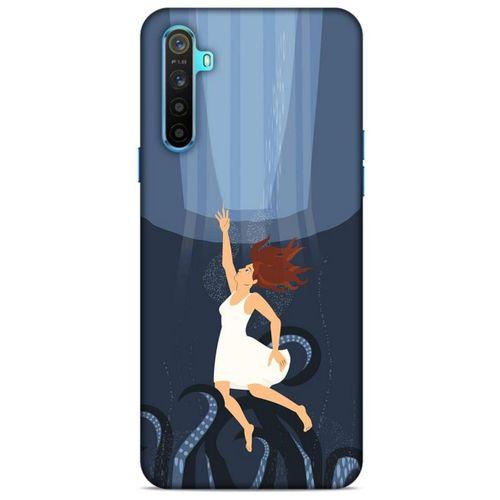 Oppo Realme 6i Kılıf Depresyon (43) Thin Fit Kılıf Mavi Tonları