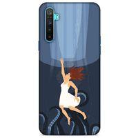 Oppo Realme 6i Kılıf Depresyon (43) Thin Fit Kılıf Mavi Tonları