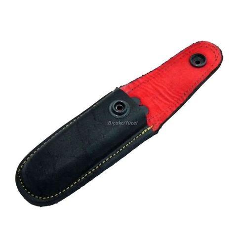 Hakiki Deri Çakı Kılıfı No:2 - 12 Cm, Kemerlikli