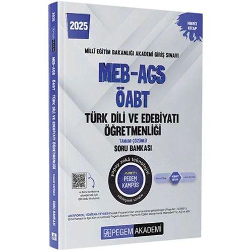 2025 MEB AGS ÖABT Türk Dili ve Edebiyatı Öğretmenliği Tamamı Çözümlü Soru Bankası Pegem Yayınları