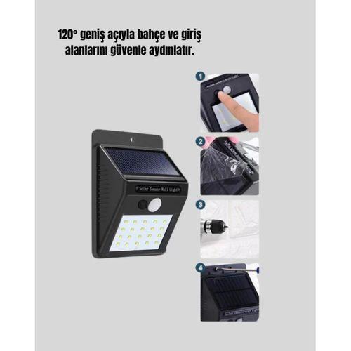 4 Modlu Solar Led Bahçe Ve Garaj Lambası