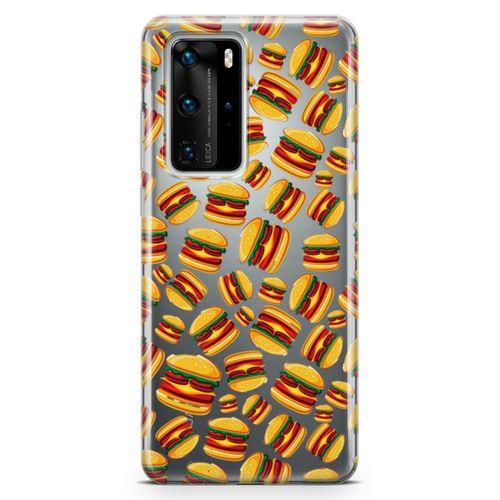 Huawei P40 Pro Kılıf Hamburger Arka Kapak Koruma Desenli Full Koruyucu