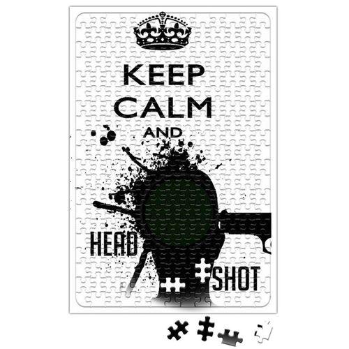Keep Calm And Head Shot Puzzle 240 Parça Yapboz