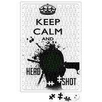 Keep Calm And Head Shot Puzzle 240 Parça Yapboz