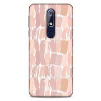 Nokia 7.1 Kılıf Pastel Renkler (18) Telefon Kılıfları Şeker Pembe