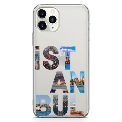 Apple iPhone 11 Pro Max Kılıf İstanbul Gezi Arka Kapak Koruma Desenli Full Koruyucu