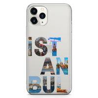Apple iPhone 11 Pro Max Kılıf İstanbul Gezi Arka Kapak Koruma Desenli Full Koruyucu