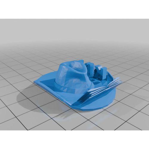 Stetson Şapka (Urchan İçin) 3D Baskı (Bu ürün Sadece Plastik parçadır - Almadan Önce Soru Sorabilirsiniz)