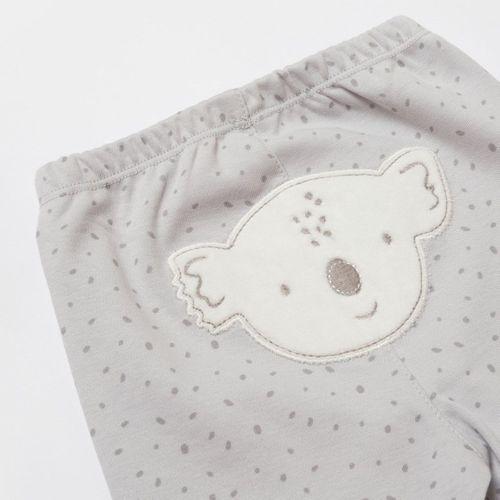 Bibaby Bibaby Biorganic Koala Jungle Patikli Pantolon 57888 Gri
