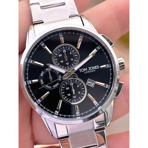 Tom Jones Bileklik Hediyeli Çelik Kordon 3 Atm Suya Dayanıklı 2 Yıl Garantili Erkek Kol Saati 2462.2