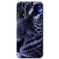 Realme 7 Kılıf HD Desen Baskılı Arka Kapak + Temperli Cam - Kaplan