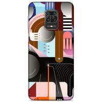 Lopard Xiaomi Redmi Note 9S Uyumlu Kılıf Soyut Sanat (18) Desenli Telefon Kılıfları