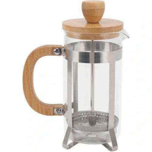 Ahşap Detaylı 600 Ml Cam French Press