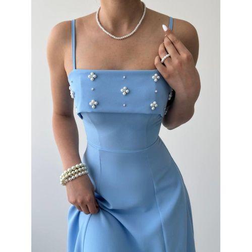 Acco Taş Detaylı Elbise