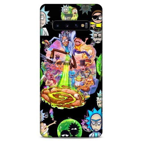 Samsung Galaxy S10 Plus Uyumlu Kılıf Rick And Morty (39) Liquid Crystal Kılıf Shadow Council