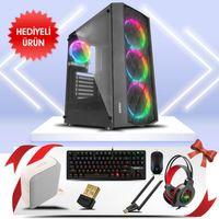 PANTHERA-01U, AMD RYZEN 5 5600, 16Gb DDR4 Ram, 500Tb NVMe SSD, 4Gb GDDR5 RX550 Ekran Kartı, 600W Kasa, OEM PAKET