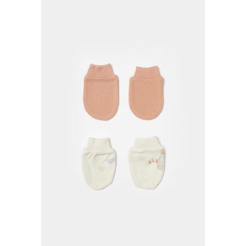 Çocuk Bibaby Biorganic Teach Me 2'Li Bebe Eldiven 72240 Red