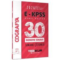 2026 E KPSS Tüm Adaylar İçin Genel Kültür Coğrafya Tamamı Çözümlü 30 Deneme Sınavı Yediiklim Yayınları