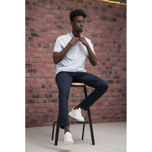 Advante Regular Fit Likralı Çizgili Polo Yaka T-shirt