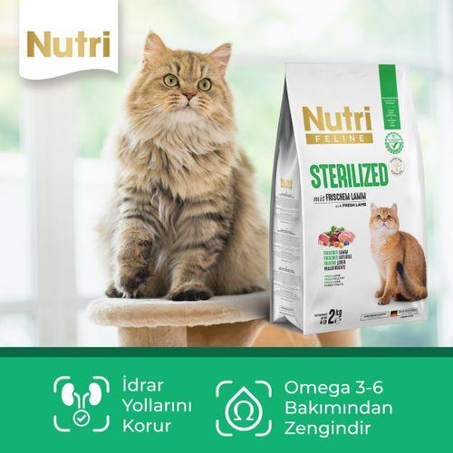 Nutri Feline Sterilised Kuzu Etli 10kg Kuru Kedi Maması