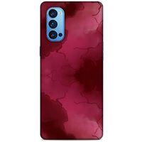 Mermer Desenli (7) Tema Telefon Kılıfı Bordo Oppo Reno 4 Pro Kılıf