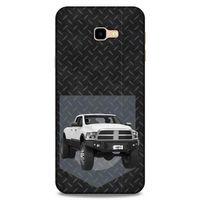 Lopard Samsung Galaxy J4 Plus Uyumlu Kılıf PickUpX (20) Koruyucu Kılıf Beyaz Gümüş