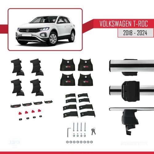 Volkswagen T-Roc 2018 ve Sonrası ile uyumlu ACE-4 Ara Atkı Tavan Barı GRİ