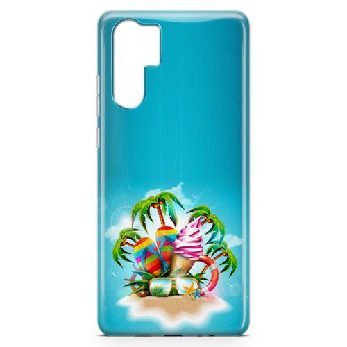 Huawei P30 Pro Kılıf Terlik Gözlük Dondurma Arka Kapak Koruma Desenli Full Koruyucu