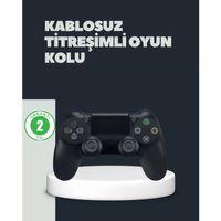 Kablosuz Titreşimli Oyun Kolu – Ps4 Uyumlu Ergonomik Tasarım Ve Uzun Pil Ömrü