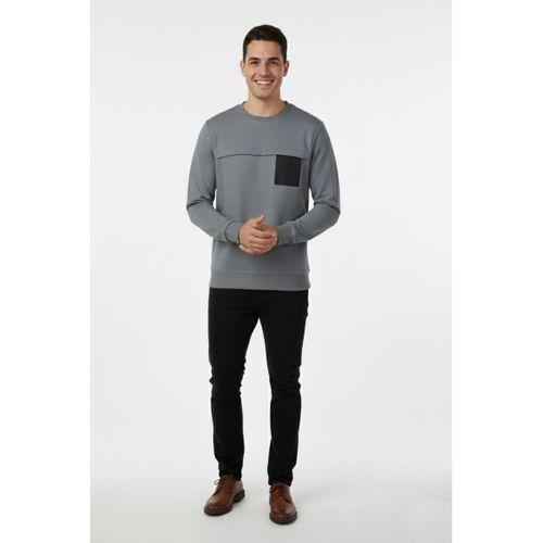 Erkek Mevsimlik Sıfır Yaka Sweatshirt BGL-ST04864