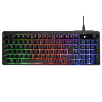 ACER eMachines, EAK860, Siyah, USB Kablolu, Rainbow Backlight, Membran Tuşlar, Türkçe Q, 100 Tuşlu, Gaming Klavye