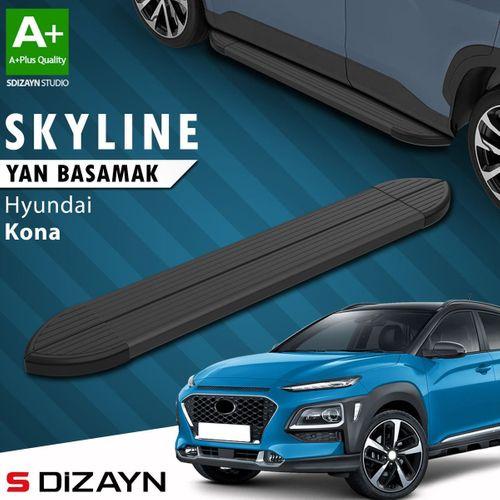 S-Dizayn Hyundai Kona Skyline Siyah Yan Basamak 173 Cm 2018-2023 A+ Kalite