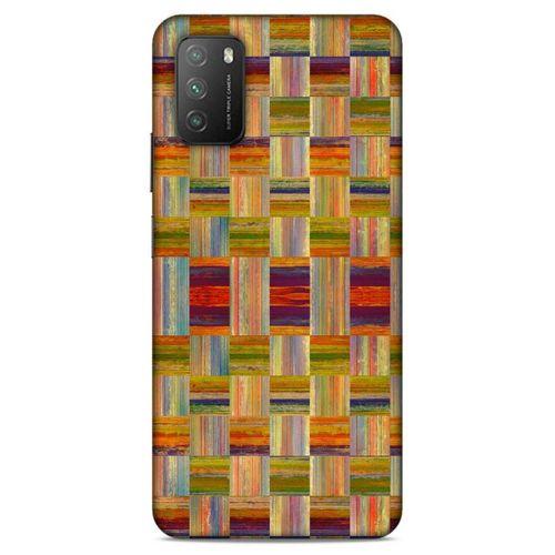 Lopard Xiaomi Poco M3 Uyumlu Kılıf Wood'X (49) Ultra Silikon Kılıf Baskılı