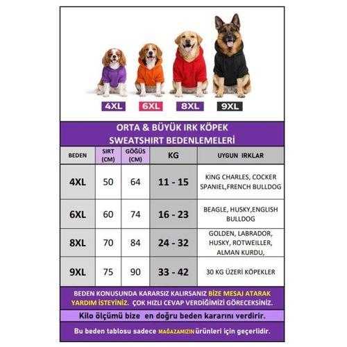 Reddy Kırmızı Kapşonsız Sweatshirt, Orta ve Büyük Irklar İçin