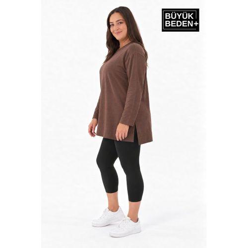 Kadın Tunik Büyük Beden ince Sweatshırt SPR26BTK990