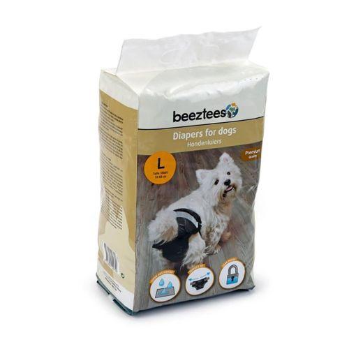 Beeztees Köpek Alt Bezi, Mükemmel Uyum, Kullan-At, Siyah, 10 Adet, L