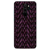 Xiaomi Redmi Note 8 Pro Kılıf Dragons (7) Telefon Kılıfı Ejderha Skin Bordo