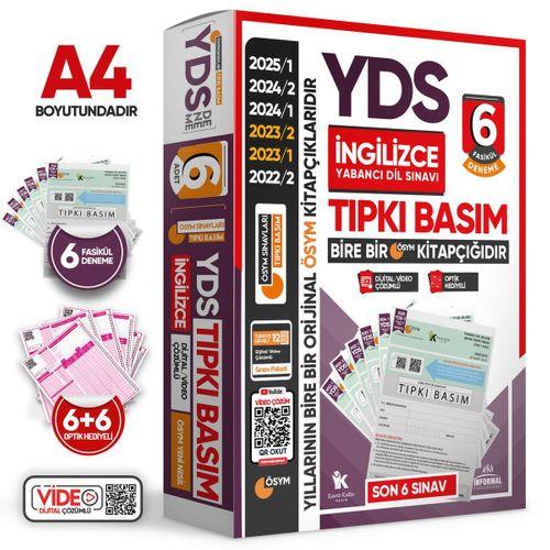 2025 YDS İngilizce ÖSYM Tıpkı Basım Çıkmış Soru 6lı Deneme Paketi Video/PDF Çözümlü Türkiye Geneli