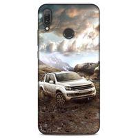 Lopard Huawei Y9 2019 Uyumlu Kılıf PickUpX (38) Neo Hybrid Kılıf Gri Amarok