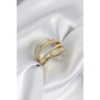 Sarmal Zirkon Baget Taşlı Gold Renk Kadın Yüzük